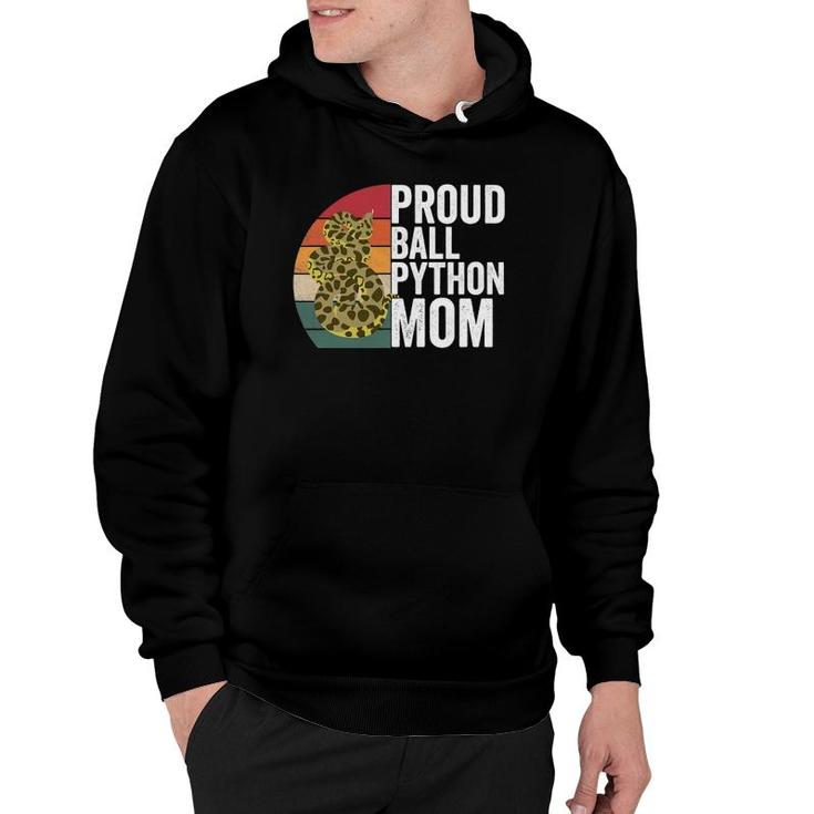 Proud Ball Python Mom Snake Apparel Reptile Quote Hoodie