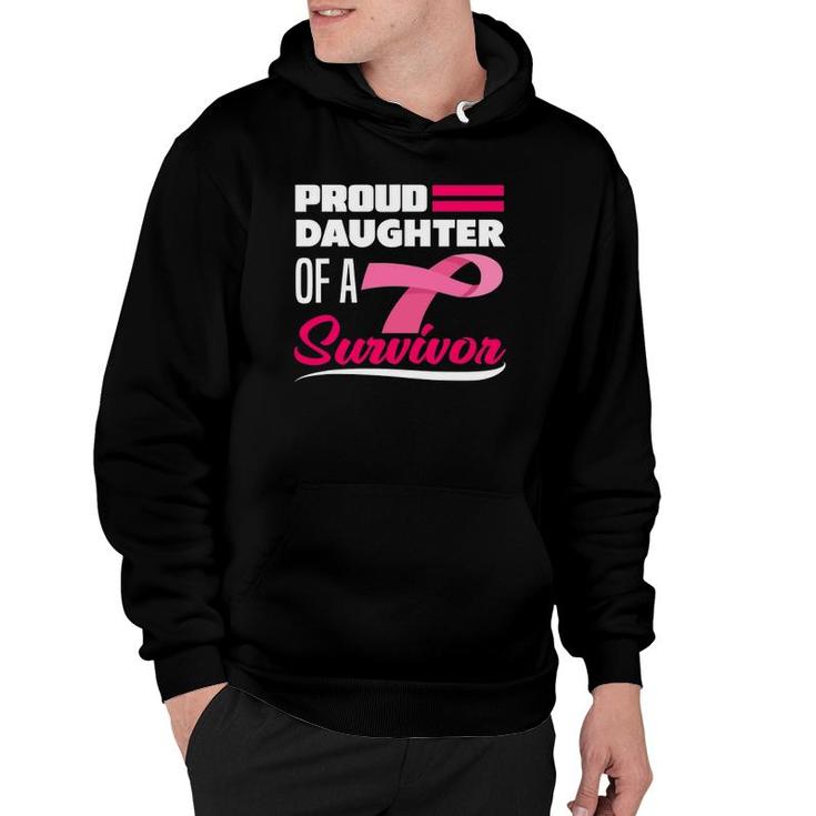 Proud Daughter Of A Survivor Mom Breast Cancer Awareness Hoodie