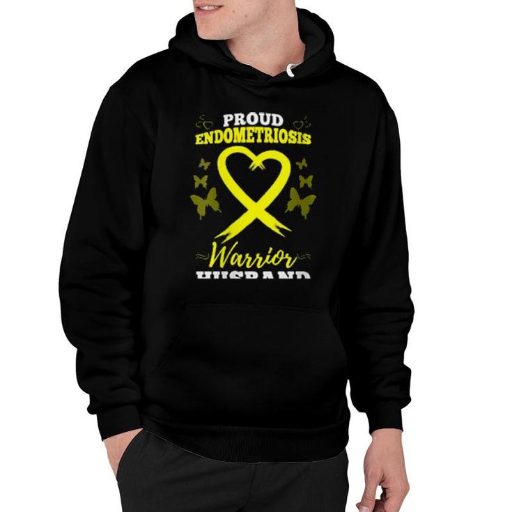 Proud Endometriosis Warrior Husband Endometriosis Awareness  Hoodie