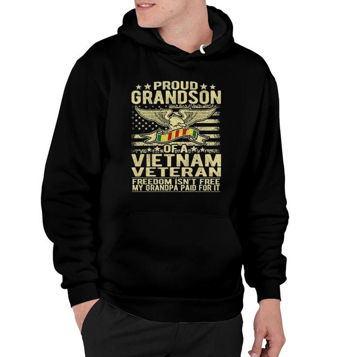 Proud Grandson Of Vietnam Veteran - Freedom Isn't Free Gift  Hoodie