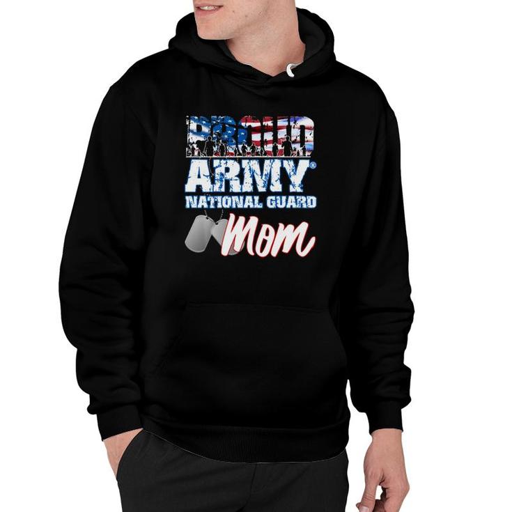 Proud Patriotic Army National Guard Mom Usa Flag Mothers Day Hoodie