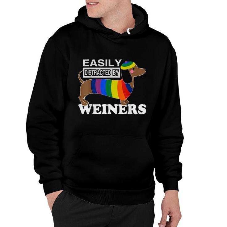 Rainbow Lgbt Love Weiners Dogs Love Gay Man Pride Fun  Hoodie