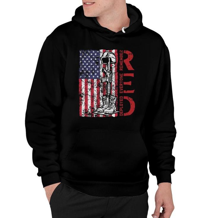 Red Friday Military Remember Everyone Deployed Us Army Retro  Hoodie