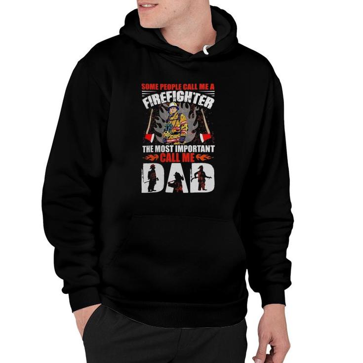 Red Line Cool Firefighter Graphics Dad Hoodie