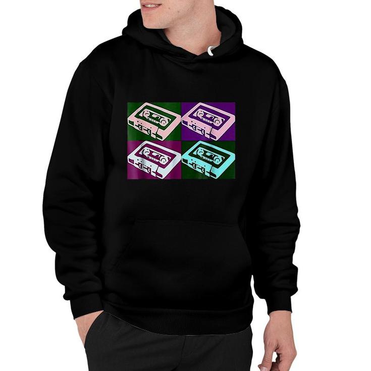 Retro 80s Music Cassette Tapes Hoodie