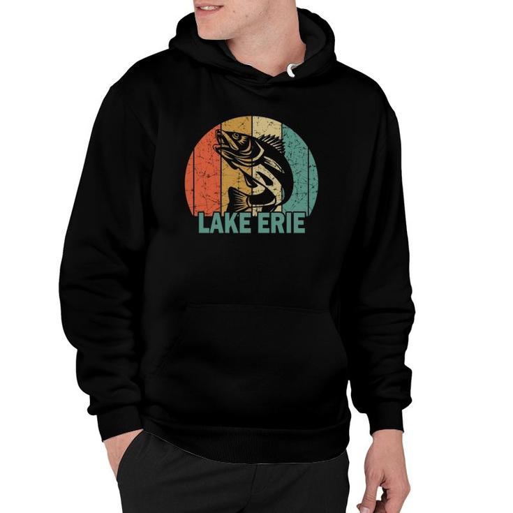 Retro Lake Erie Walleye Fishing Souvenir Hoodie