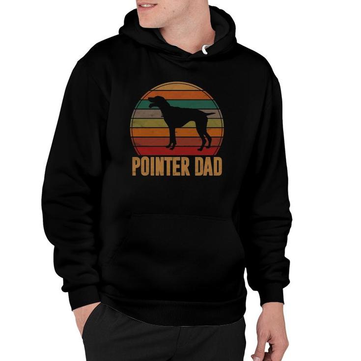 Retro Pointer Dad Gift Rott Dog Owner Pet Pointer Father Hoodie