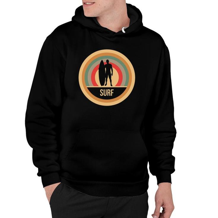 Retro Vintage Surf Gift For Surfers Hoodie