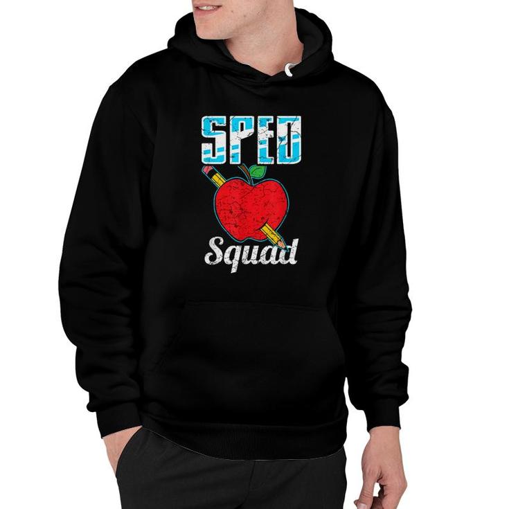 Sped Special Education Sped Squad Apple Hoodie