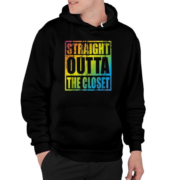 Straight Outta The Closet - Cool Proud Lgbt Member Gift  Hoodie