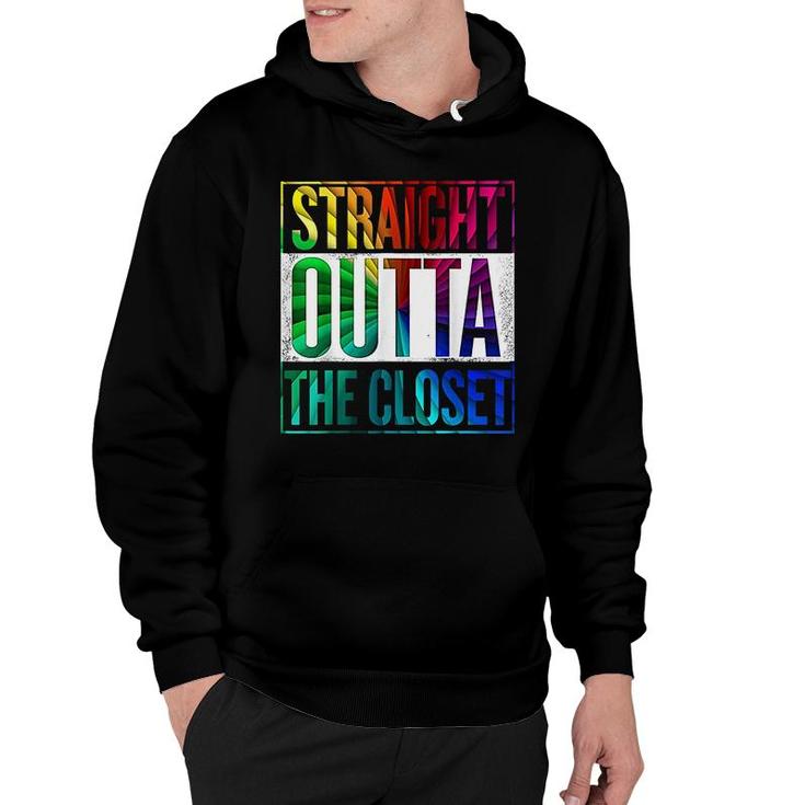 Straight Outta The Closet Lgbt Gay Pride Hoodie