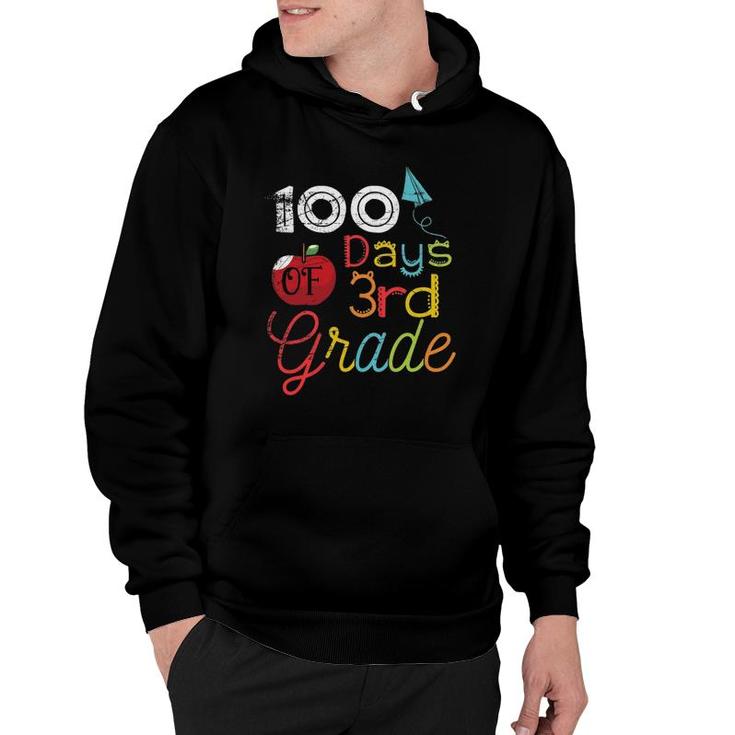 Student Gift 100 Days Of 3Rd Grade 100 Days Of School Hoodie