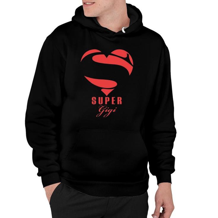 Super Gigi Superhero Gift Mother Father Day Hoodie