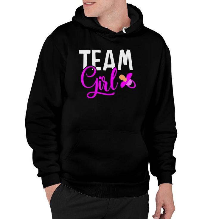 Team Girl Gender Reveal Gift For Mother And Daddy Hoodie