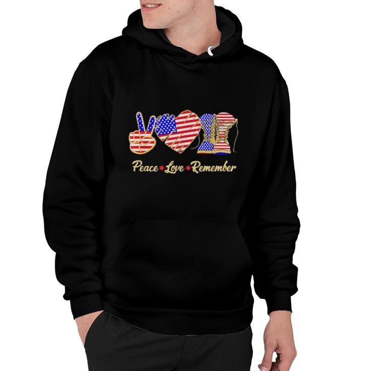 Thank You Veterans Day American Flag Heart Military Army  Hoodie