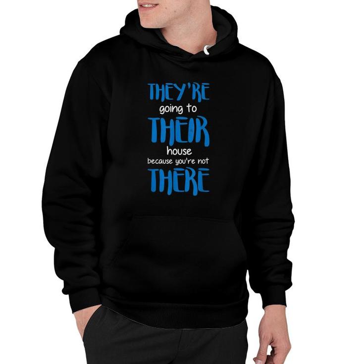 There Their They're Funny Grammar Teacher Homophones Hoodie