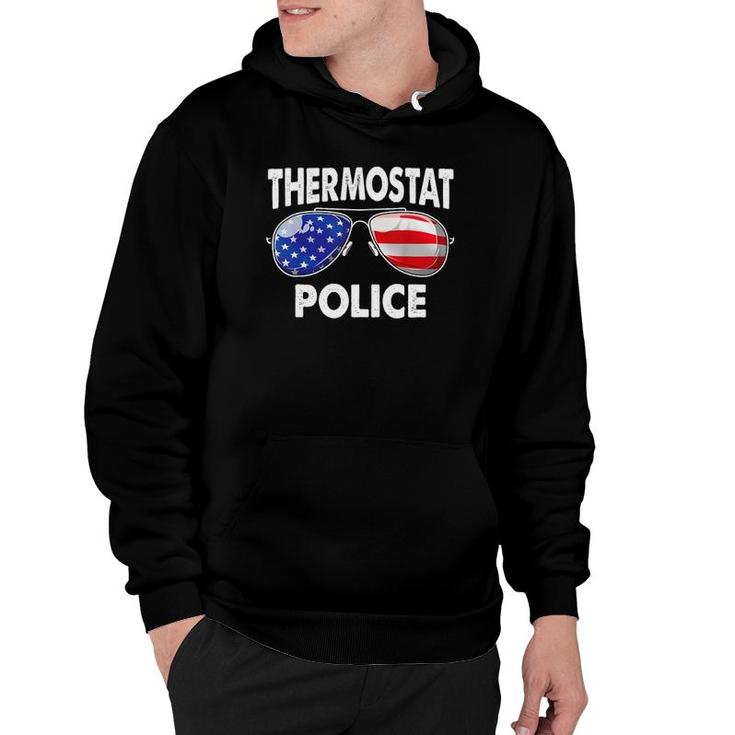 Thermostat Police Usa Flag Sunglasses Father's Day Hoodie