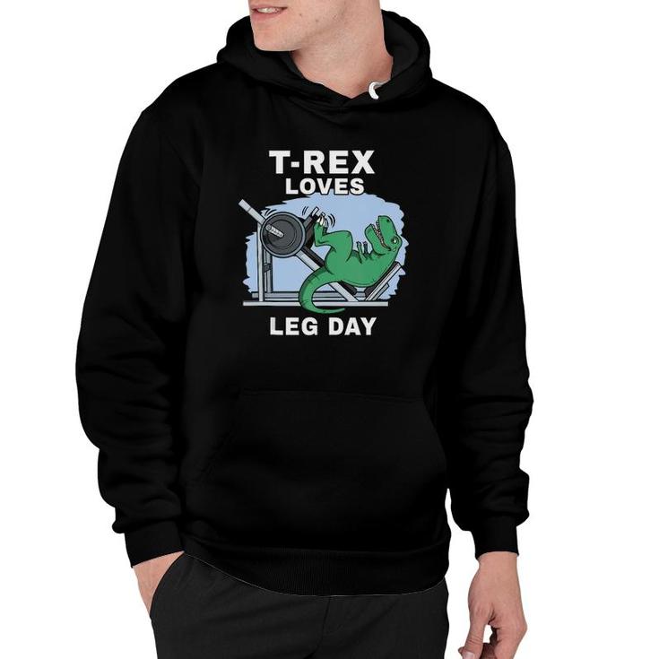 Trex Loves Leg Day Trex Arms Dinosaur Fitness Trex Tank Top Hoodie