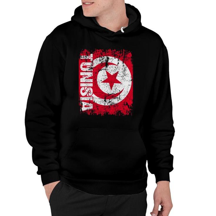 Tunisia Flag Vintage Distressed Tunisia  Hoodie