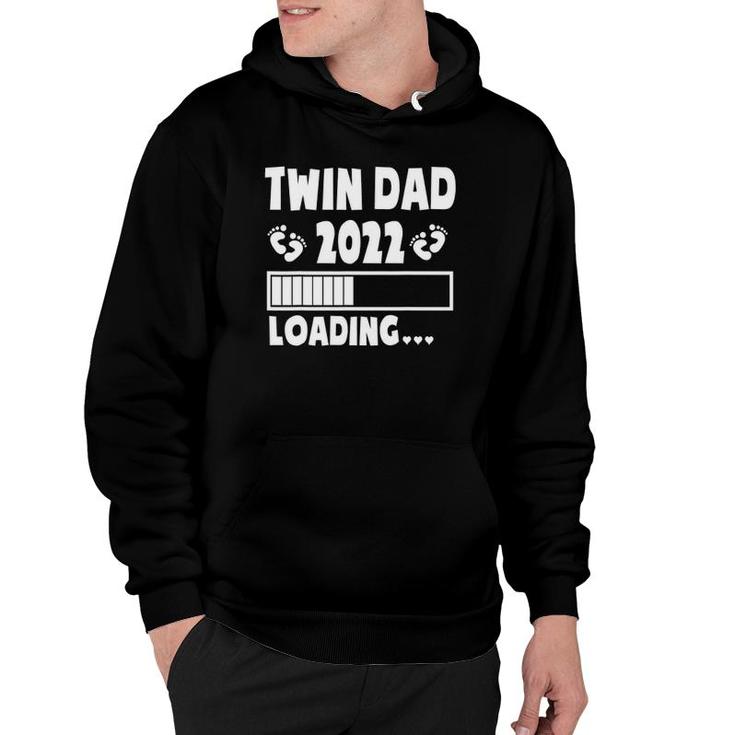 Twin Dad Of Twins 2022 Expecting Twin Dad Father's Day Cute Hoodie