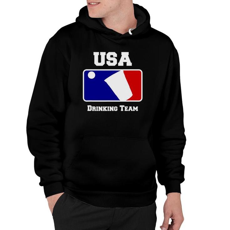 Usa Drinking Team Funny Party Beer Pong Game Hoodie