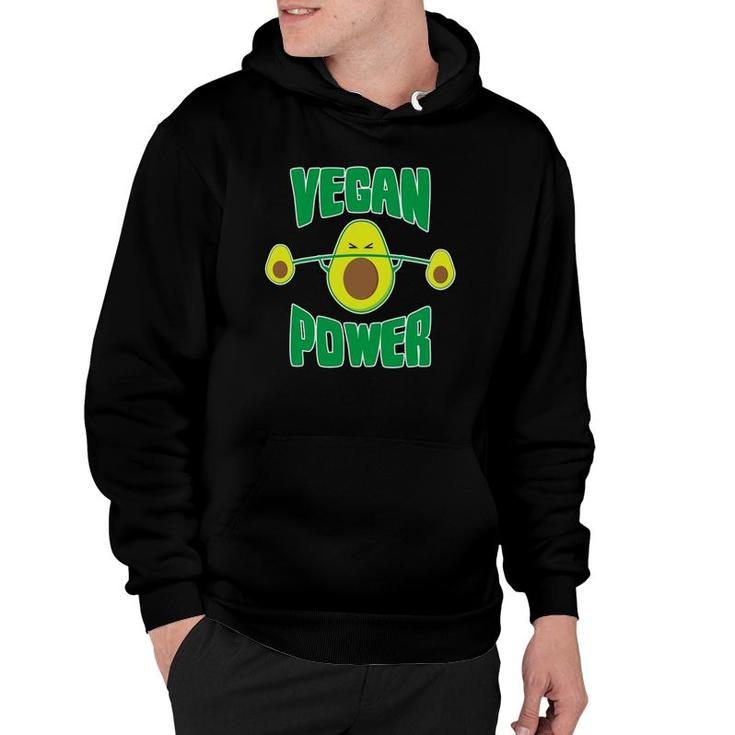 Vegan Power Avocado Funny S Workout Vegetarian Avocados Hoodie
