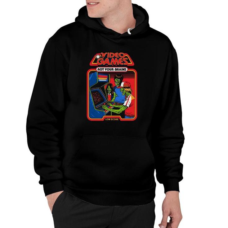 Video Games Rot Your Brains Low Score Hoodie