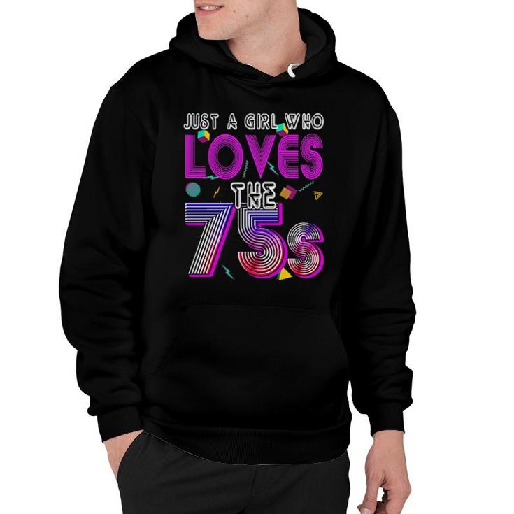 Vintage 1975 Birthday Just A Girl Who Love The 75S Costume  Hoodie