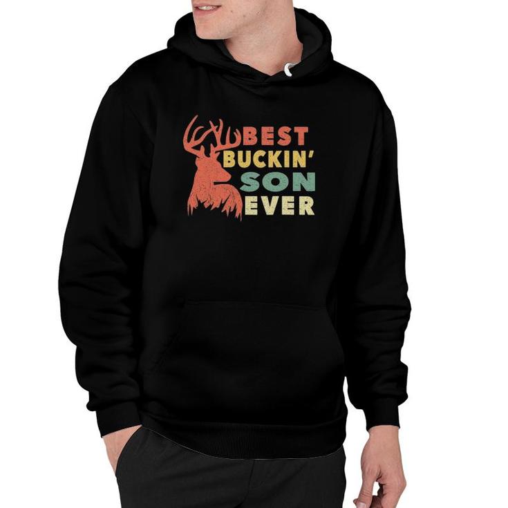 Vintage Best Buckin' Son Ever  Father's Day Gift Boys Hoodie