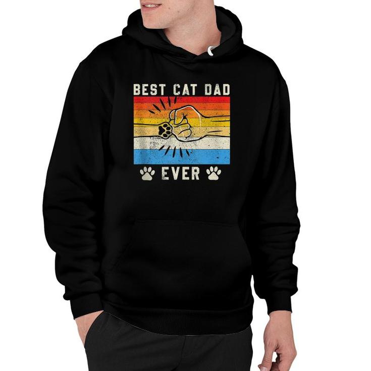 Vintage Best Cat Dad Ever Cat Dad Father Day Gift  Hoodie