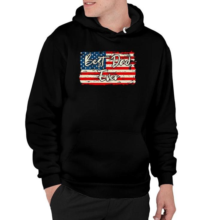 Vintage Flag Father's Day Or 4Th Of July Hoodie