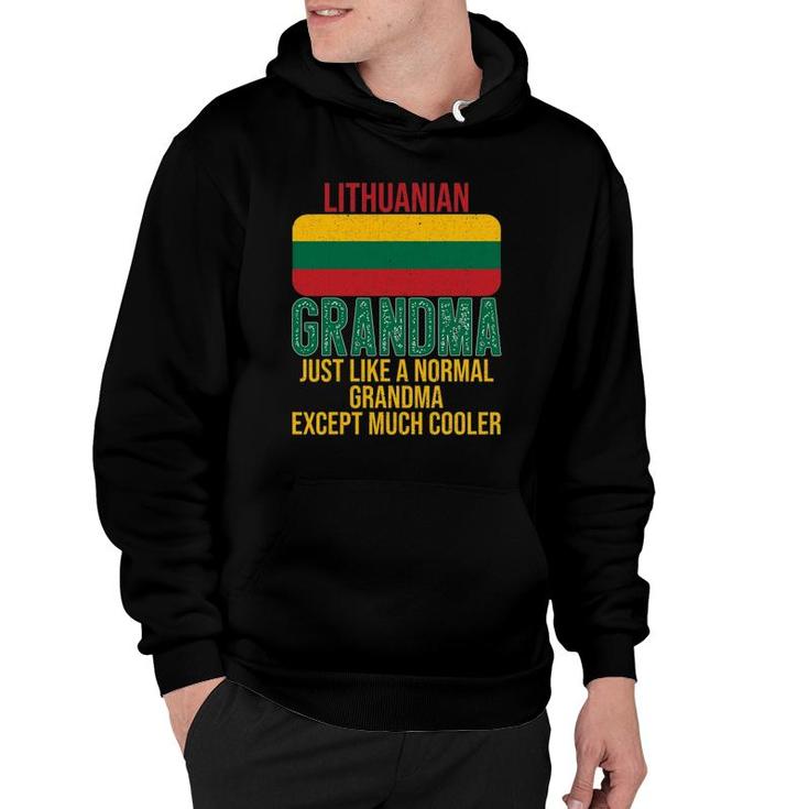 Vintage Lithuanian Grandma Lithuania Flag For Mother's Day Hoodie