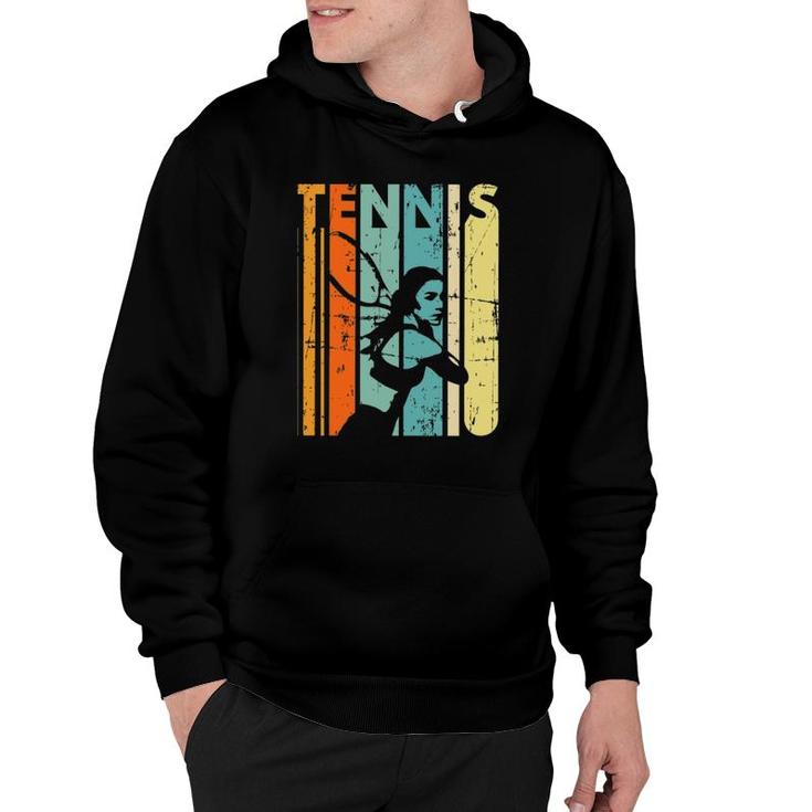 Vintage Tennis Player Gift Retro Tennis Hoodie