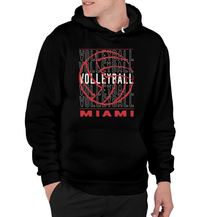 Volleyball Ball Miami Ohio  Hoodie