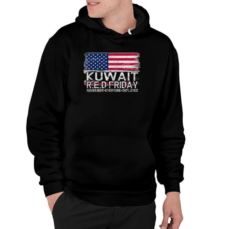 Wear Red For Deployed Kuwait - Red Friday Military Gift Hoodie