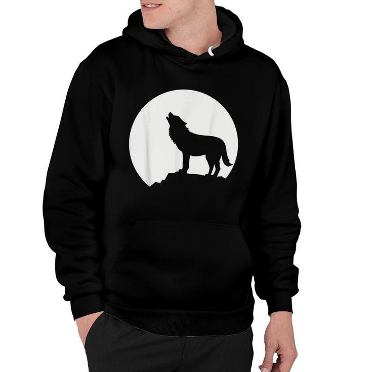 Wolf And Moon Hoodie