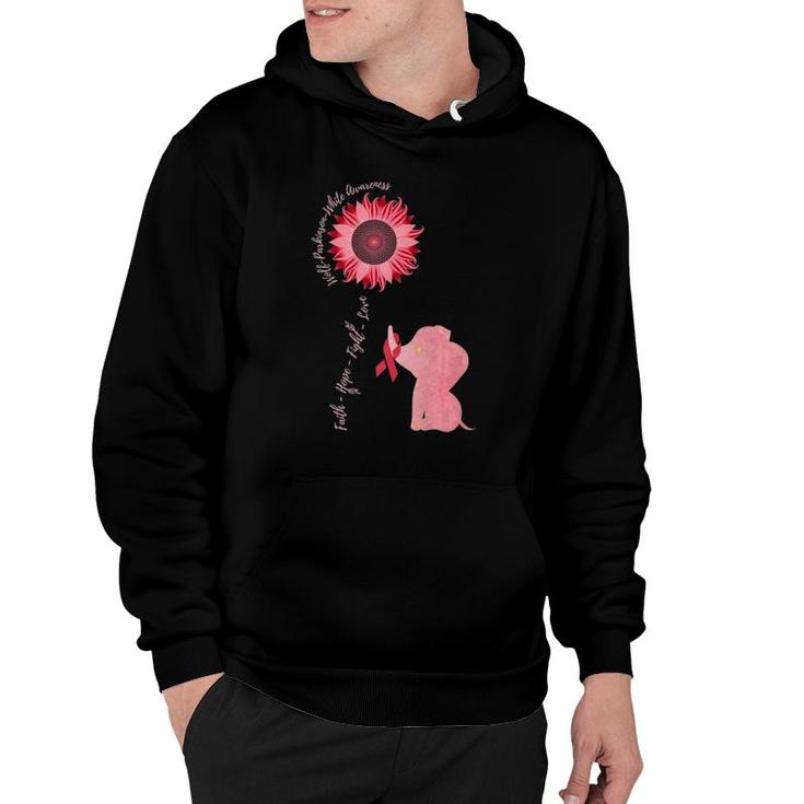 Wolf-Parkinson-White Awareness Wpw Syndrome Related Sunflowe Premium Hoodie