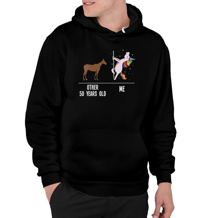 Womens 50Th Birthday Unicorn Funny 50 Years Old Other Me Women V-Neck Hoodie