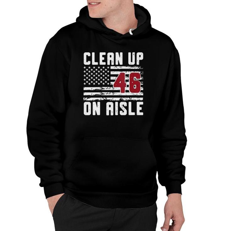Womens Clean Up On Aisle 46 V Neck Hoodie