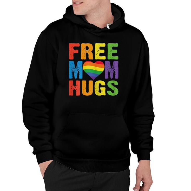 Womens Free Mom Hugs Pride Mom Gift Lgb Hoodie