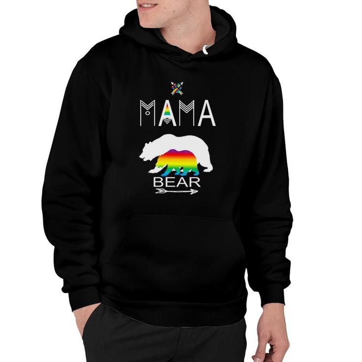 Womens Gay Pride Mama Bear For Moms Of A Gay Child Cool Gift  Hoodie