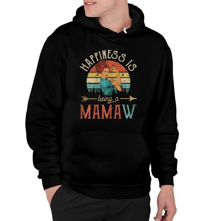 Womens Happiness Is Being A Mamaw Mother's Day Gift Grandma Hoodie