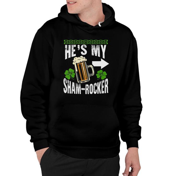 Womens His & Hers Couples Friends Family St Patrick's Day Matching V-Neck Hoodie