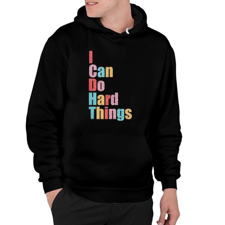 Womens I Can Do Hard Things Vest Workout Summer Casual  Hoodie