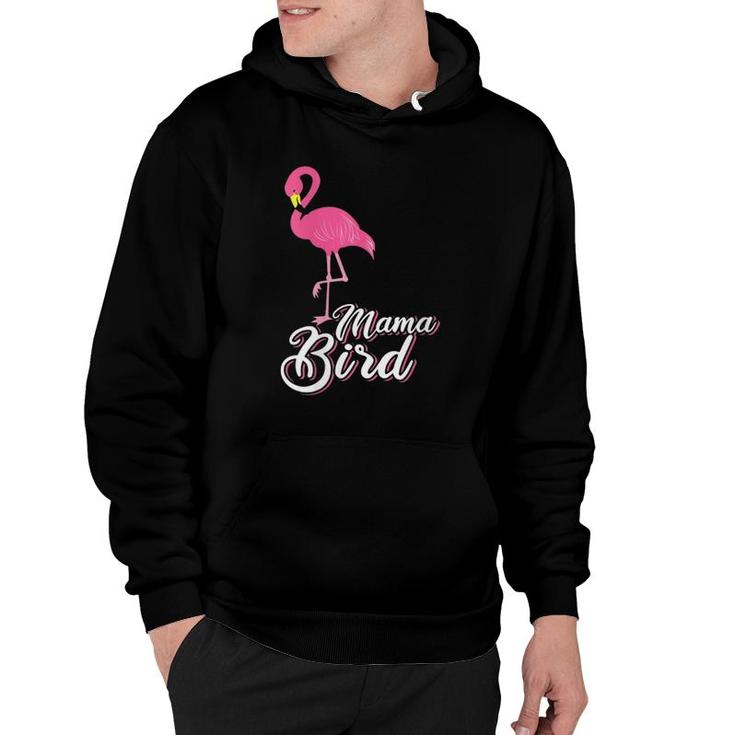 Womens Mama Bird Tee Novelty Flamingo Lover Gift Idea For Women Hoodie