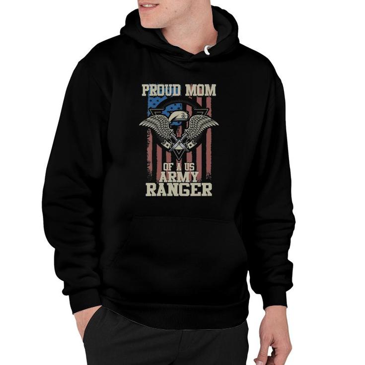 Womens Proud Mom Of Us Army Ranger V-Neck Hoodie