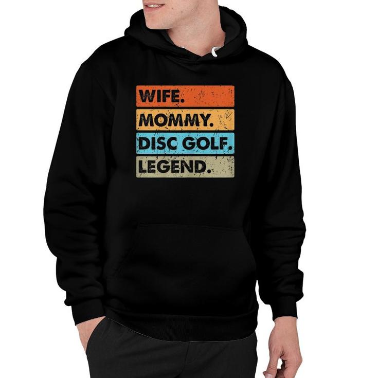 Womens Vintage Wife Mommy Disc Golf Legend Costume Mother's Day Hoodie