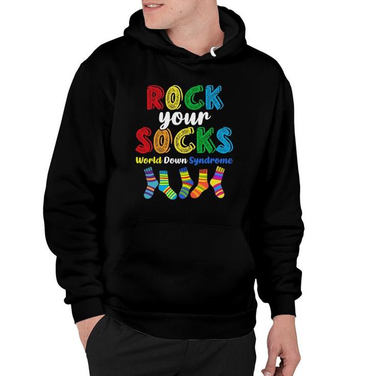 World Down Syndrome Rock Your Socks Awareness Ds Month Hoodie