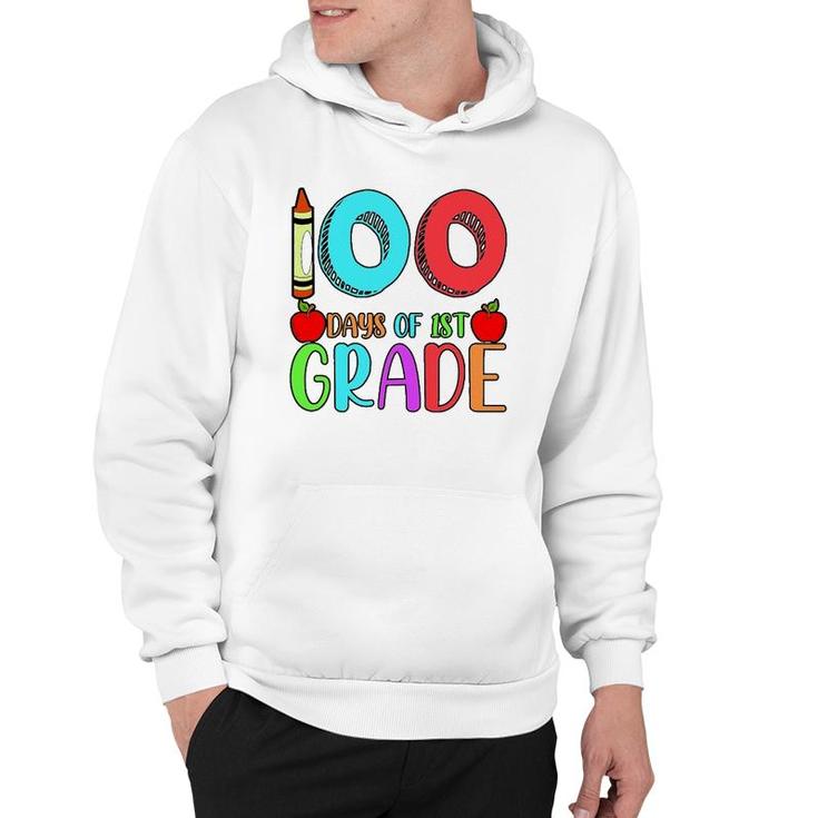 100 Days Of 1St Grade Happy 100Th Day Of School Hoodie