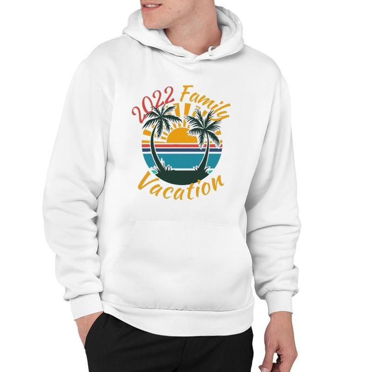 2022 Family Vacation Beach Sunset Summer Palm Trees Hoodie